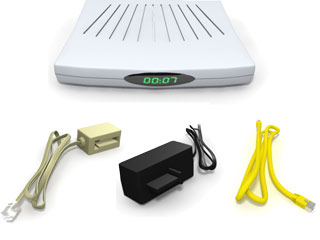 Contenu Colis 1 - Boîtier ADSL