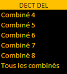 Supprimer combiné DECT