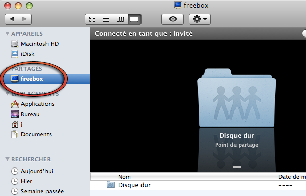 Accéder au Server sous MacOS