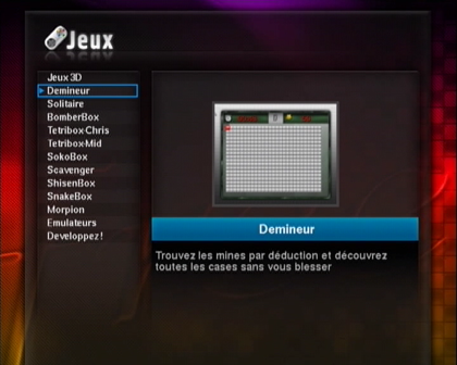 Interface jeux