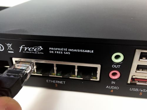 4 ports Ethernet Freebox Mini