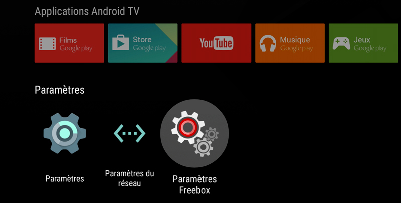 Paramètres Freebox