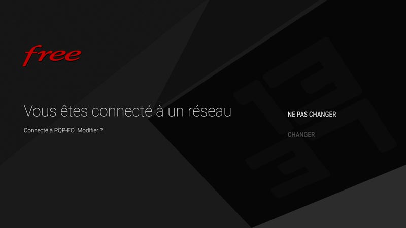 Confirmez votre réseau WiFi
