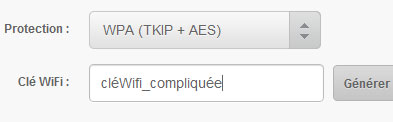 Choisir une clé de cryptage